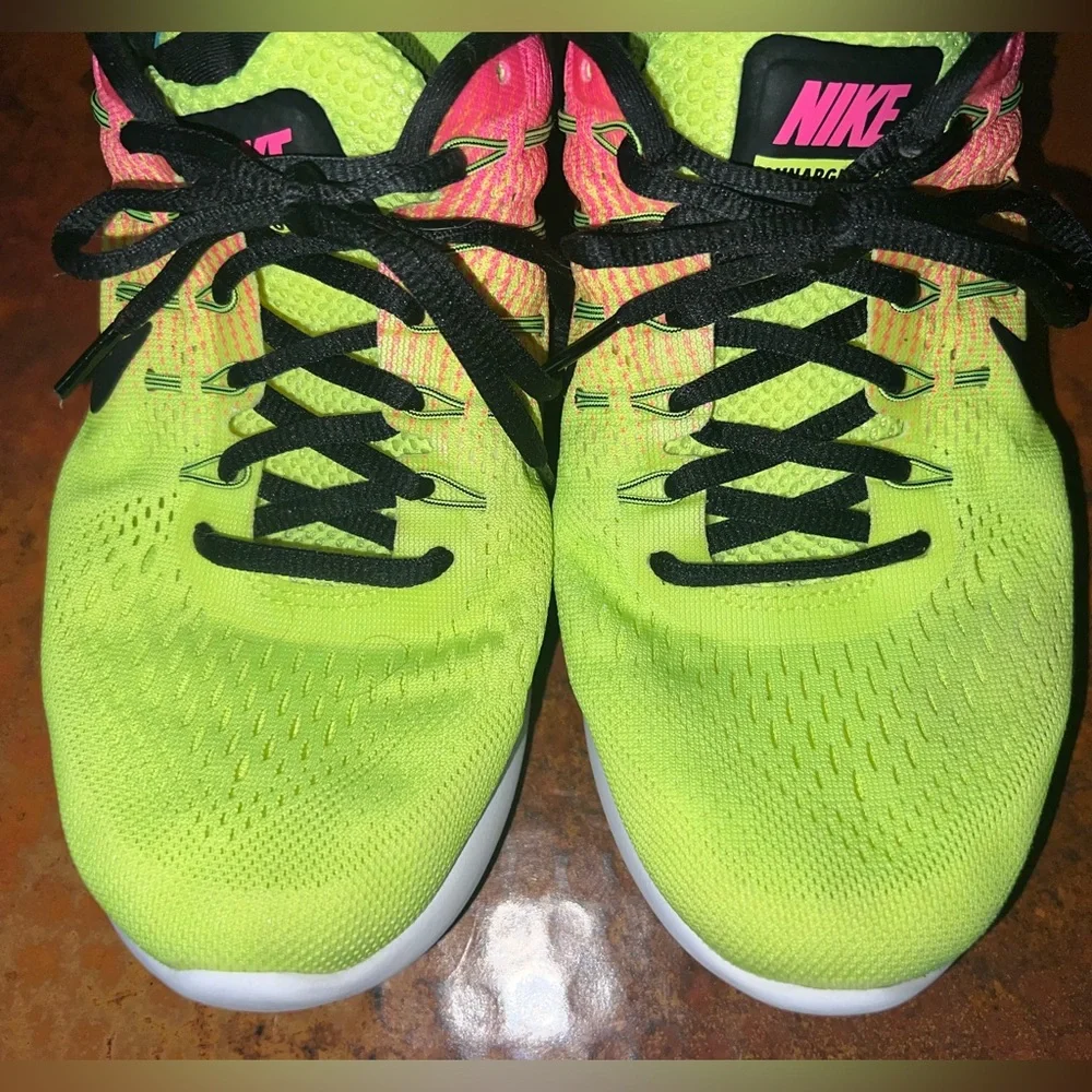 Womens Nike Lunarglide 8 SIZE 9 OC Unlimited Olympic Collection Pink/Yellow